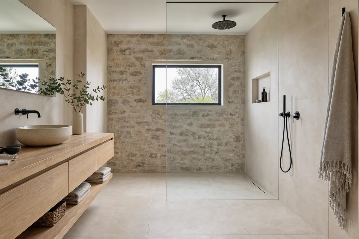Douche à l'italienne à Vannes : hauteur, pente et budget
